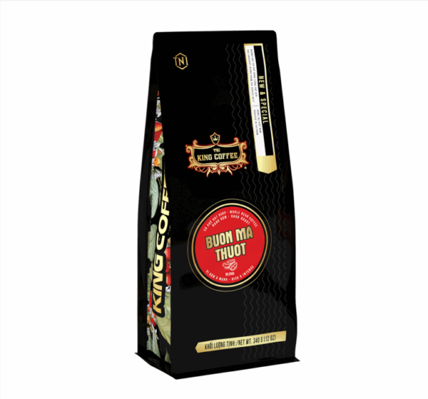 Cà Phê Hạt Rang Buôn Ma Thuột KING COFFEE - Túi 340g