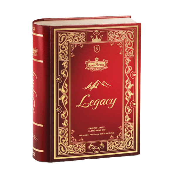 Cà Phê Rang Xay Cao Cấp Legacy KING COFFEE - Hộp 225gr